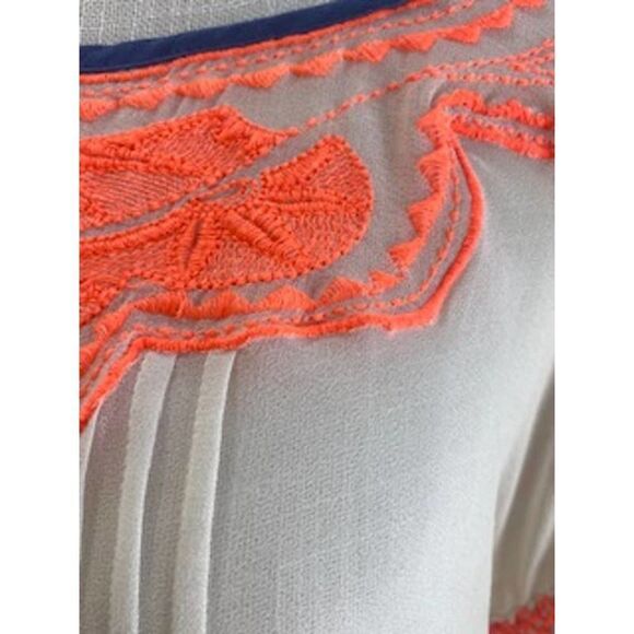 PLENTY BY TRACY REESE HOUSTONIAN PEASANT SILK BLOUSE SIZE M - Picture 6 of 7